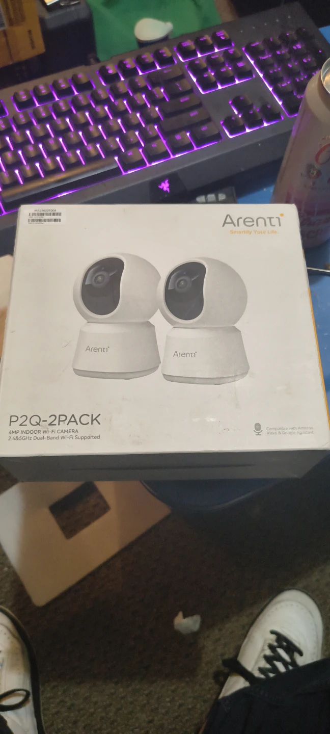 Arenti P2Q-2PACK 4MP Indoor Wi-Fi Camera - New