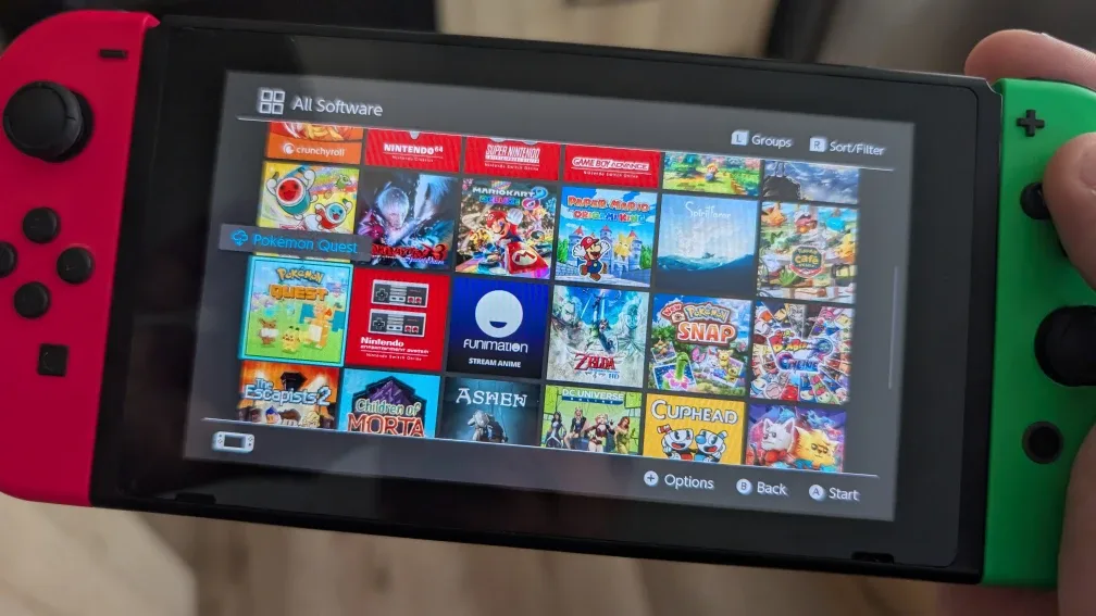 Nintendo Switch Bundle w/ Pro Controller & Zelda Case image indicator(3)