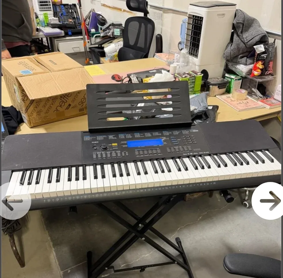 Casio keyboard and Piano