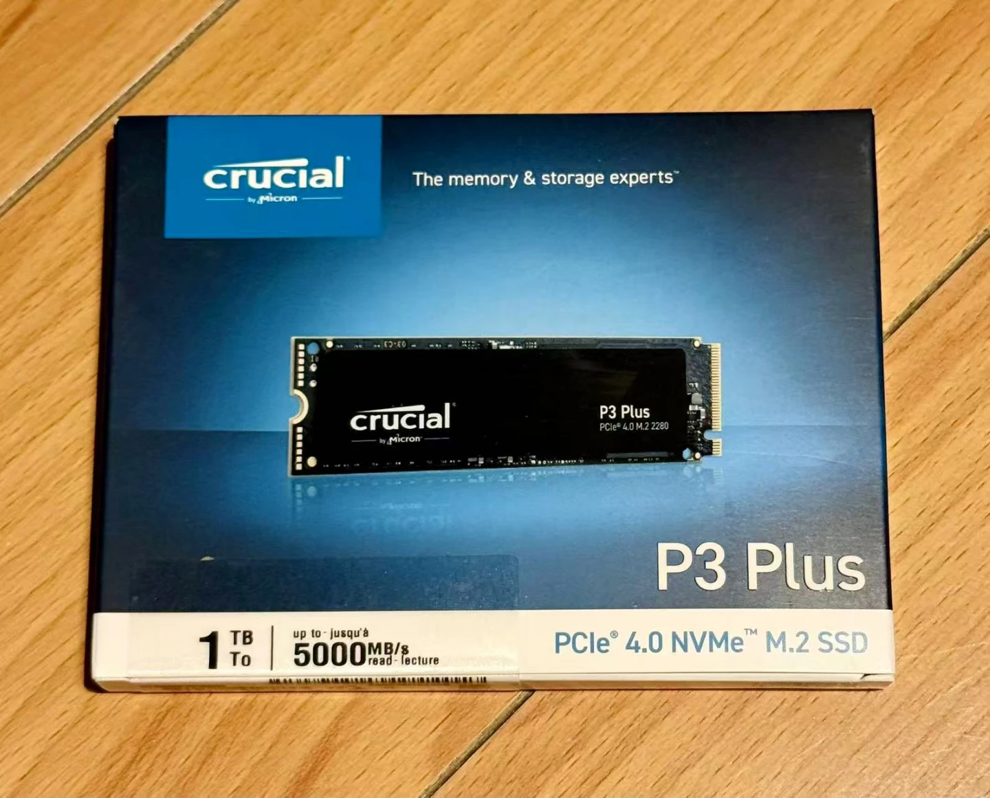 New Crucial P3 Plus 1TB PCIe Gen4 NVMe SSD
