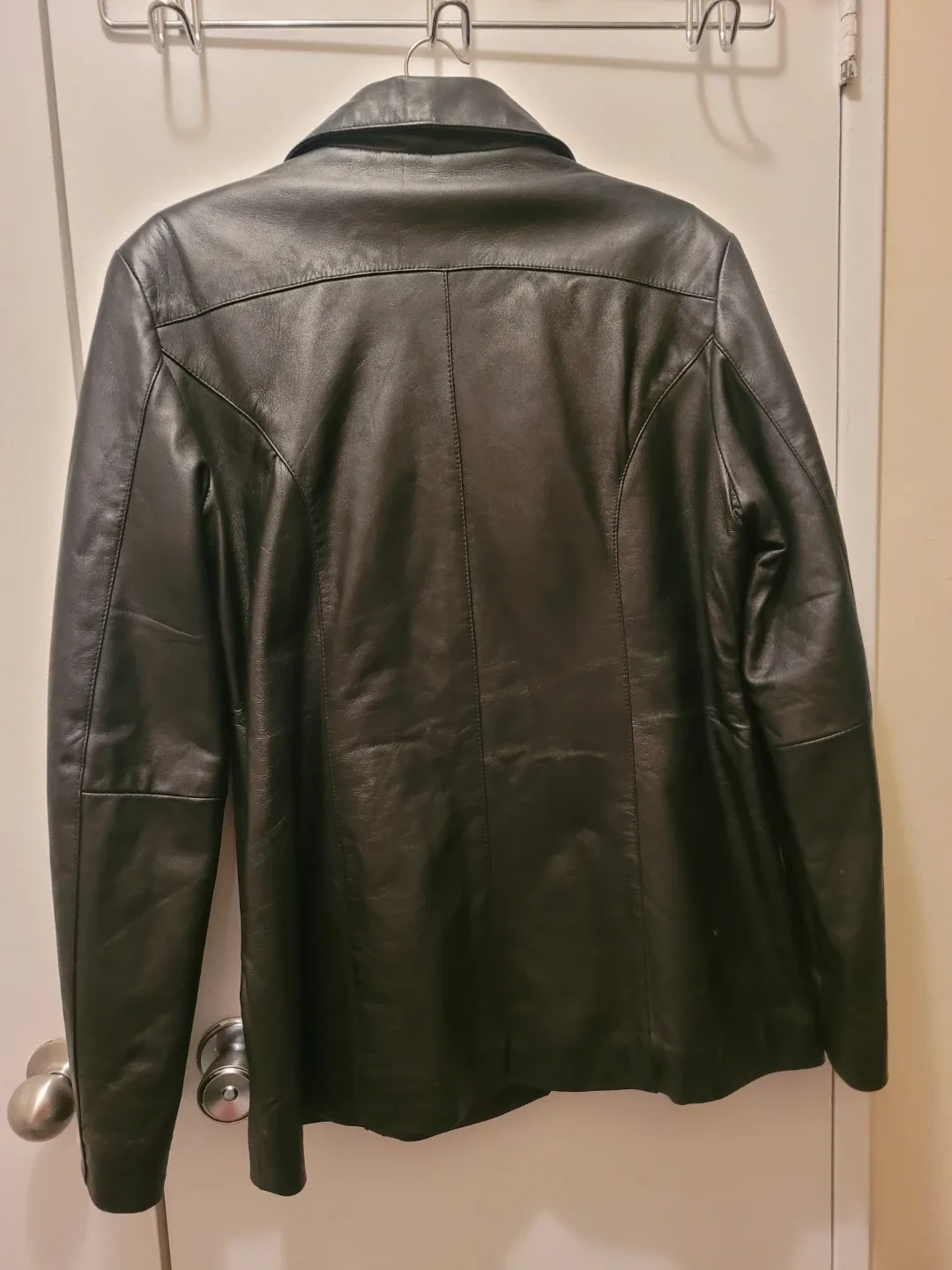 Black Leather Jacket#clearout image indicator(2)