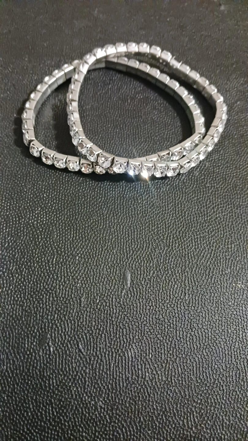 Sparkly Silver Bracelet Set