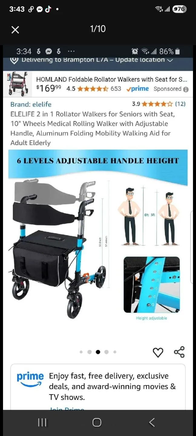 delux rollator walker brand new image indicator(2)