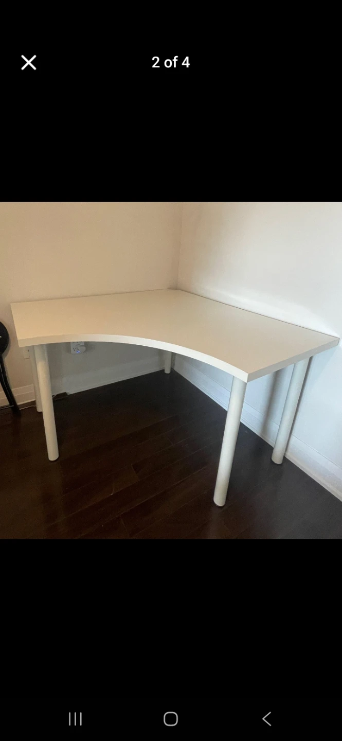 White Corner Desk - IKEA