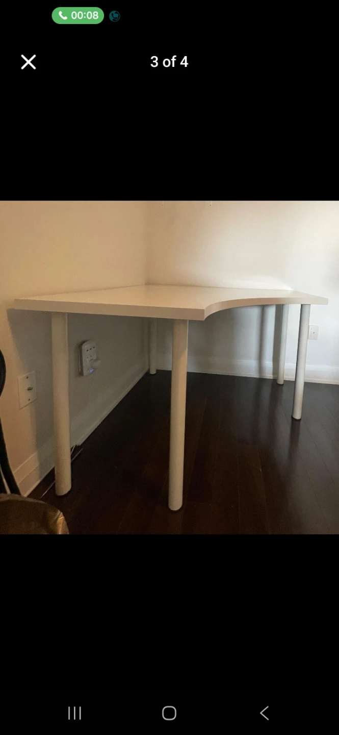 White Corner Desk - IKEA - photo 3