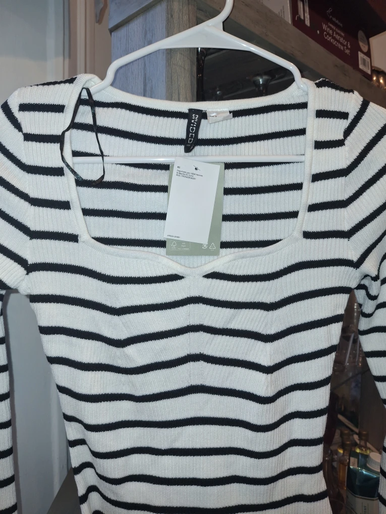 H&M Divided Striped Dress - Size S