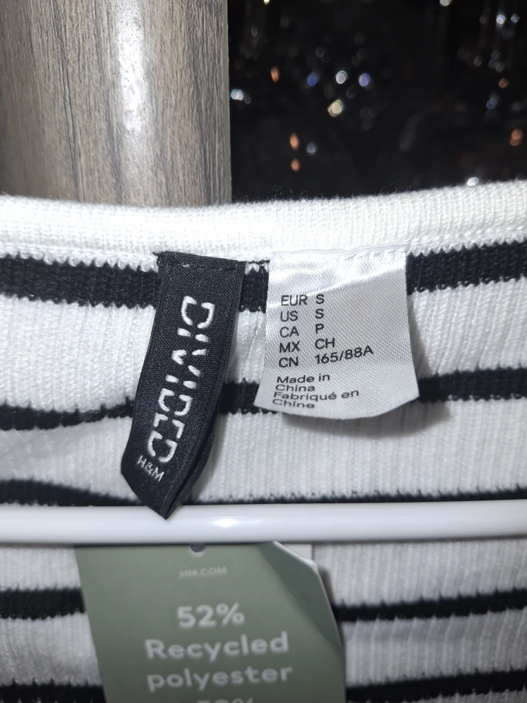 H&M Divided Striped Dress - Size S - photo 2