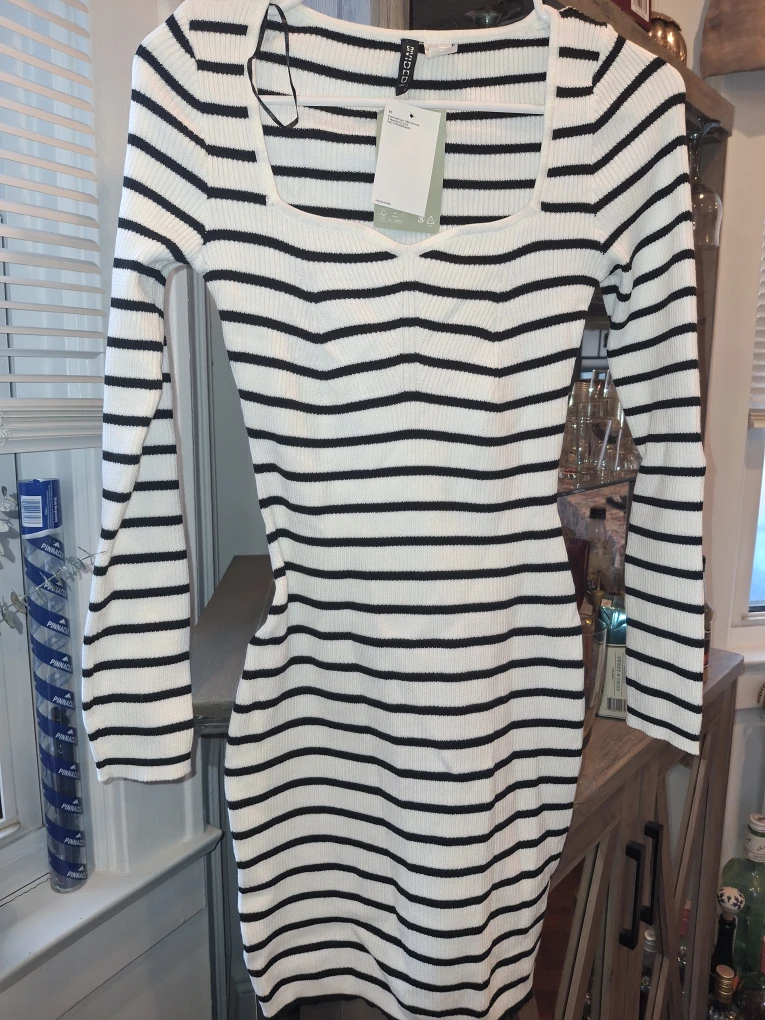 H&M Divided Striped Dress - Size S - photo 3
