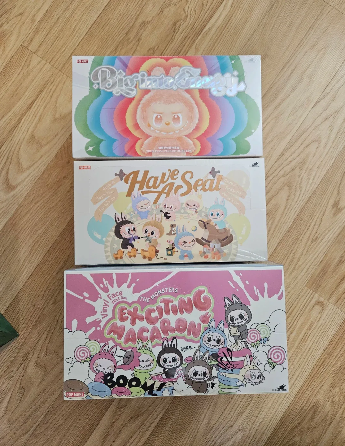 LABUBU - BIG INTO ENERGY + HAVE A SEAT + EXCITING MACARON