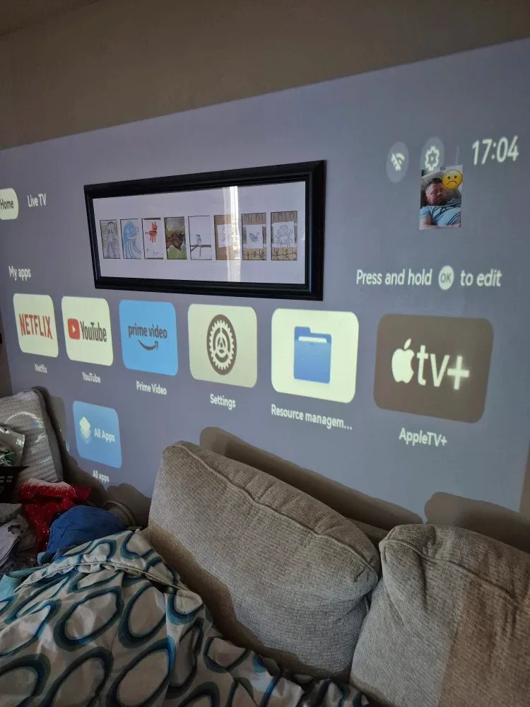 L61pro Smart Projector wifi 6,BT - with Apps,New! image indicator(5)