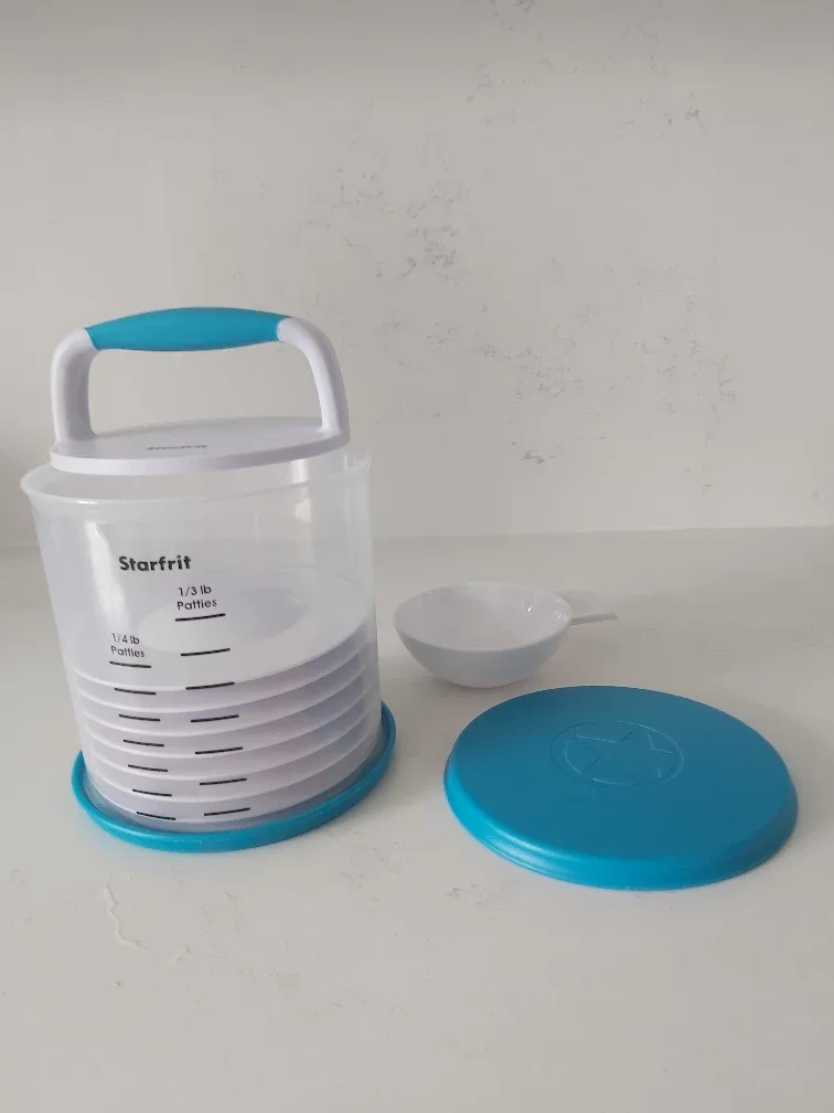 Patty maker, spiralizer, mug image indicator(3)