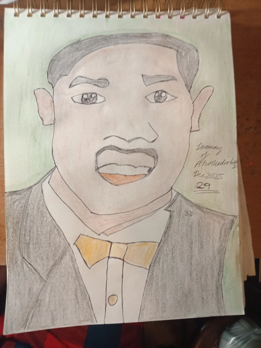 Ahmaudarbery Drawing by Custom Artist Sherwin D'Souza