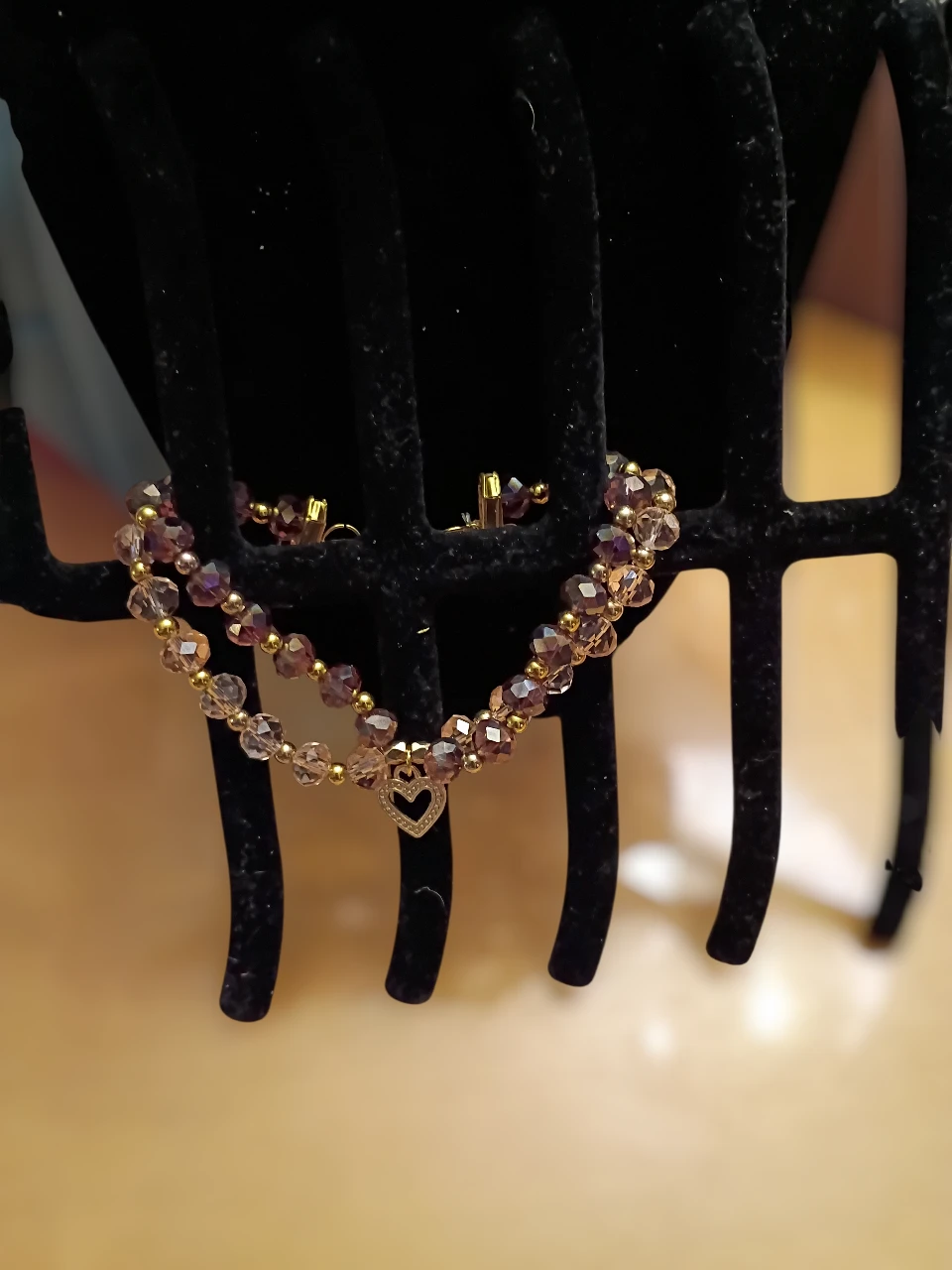 Beaded Bracelet with Gold Accents
