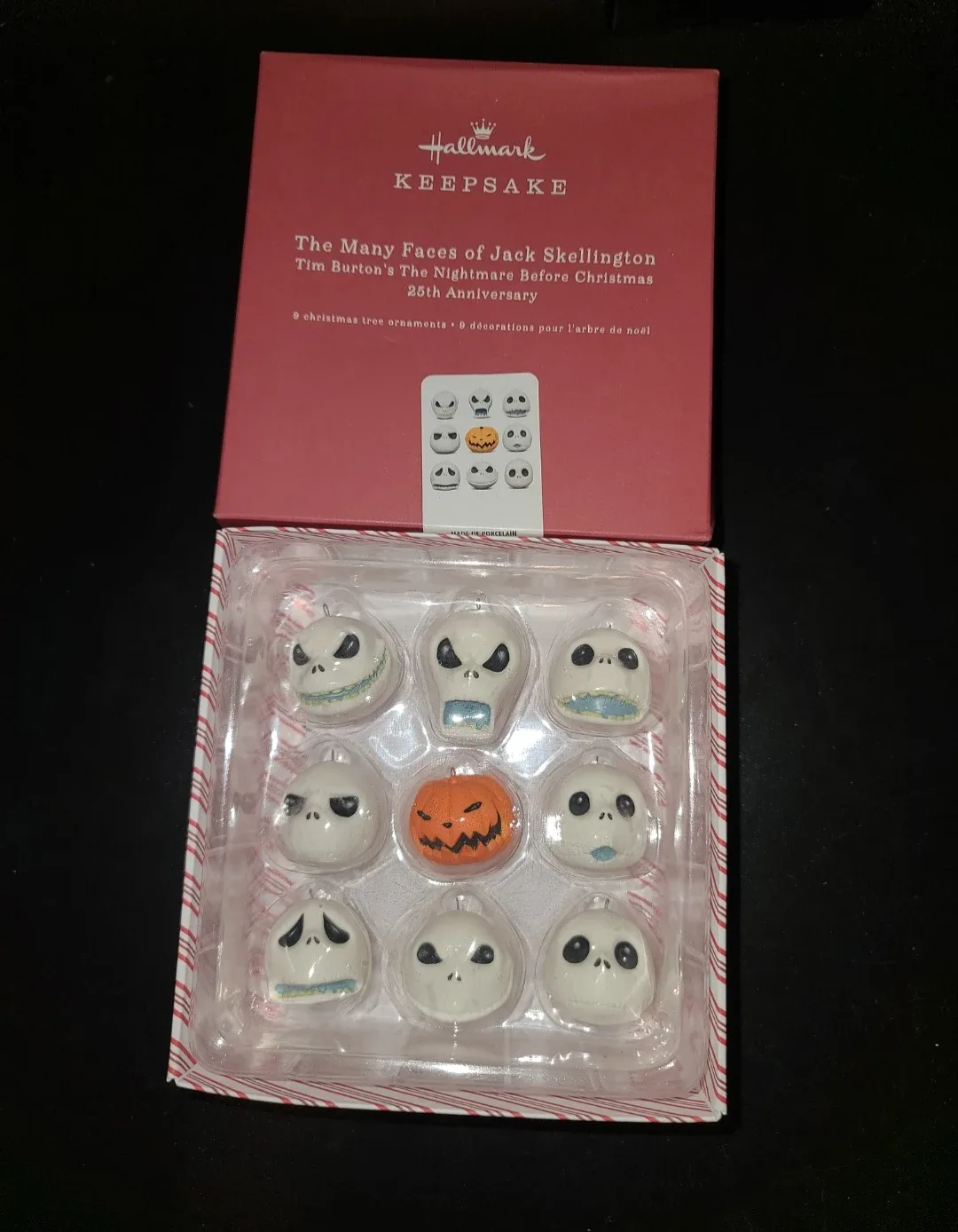 New hallmark keepsake jack faces ornaments