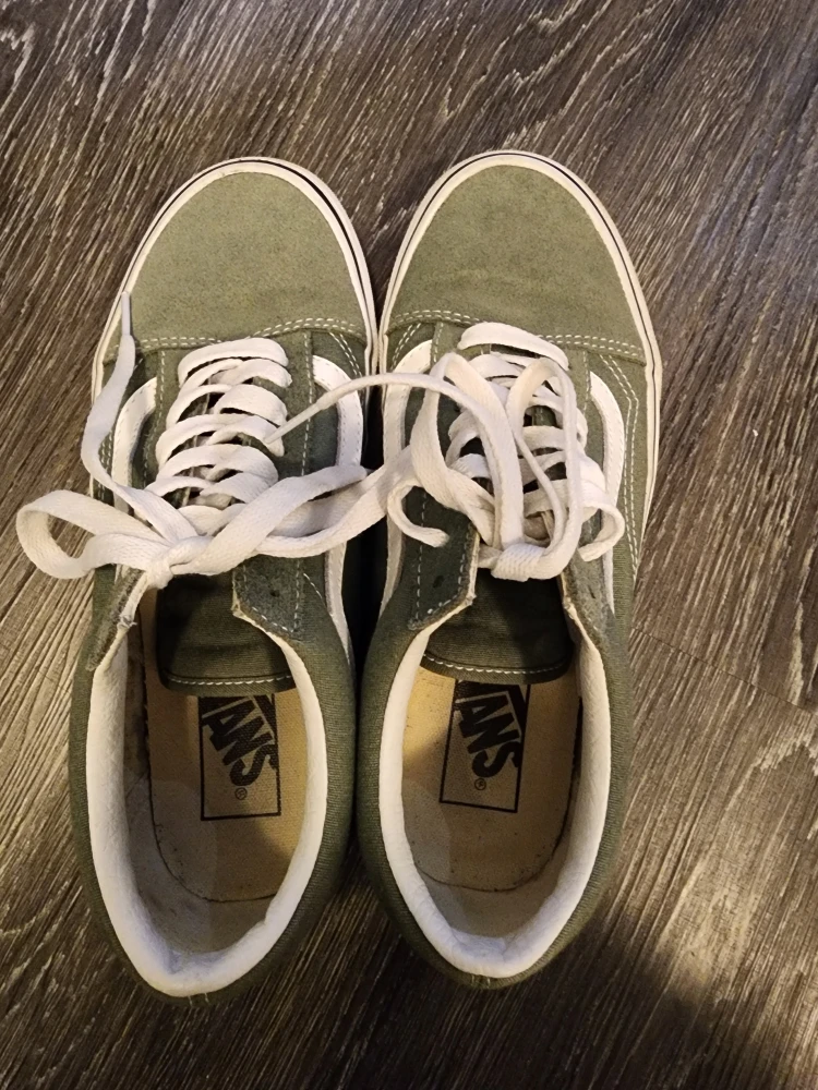 Vans Old Skool Sneakers Olive Green Men 6.5 Women 8