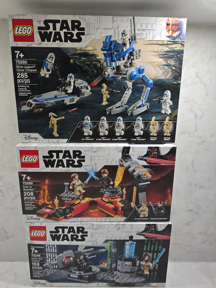 LEGO Star Wars Sets: 501st Legion, Duel on Mustafar, Death Star
