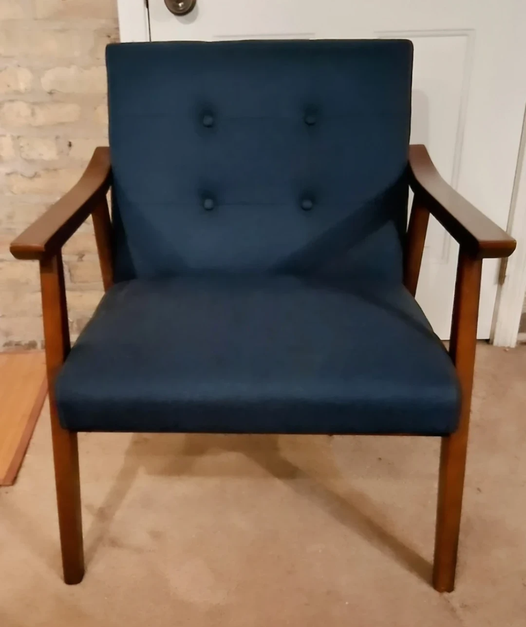 Mid-Century Modern Armchair - Blue
