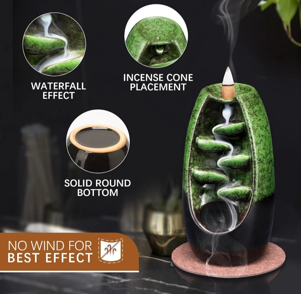 Waterfall Incense Burner
