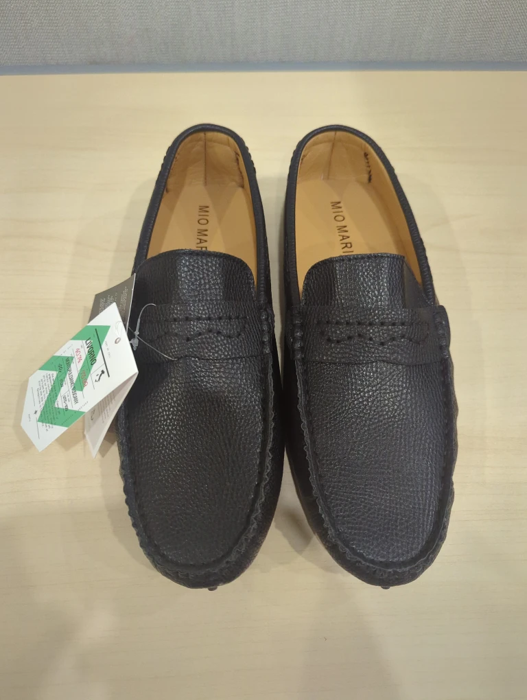 Men's Size 10.5 Mio Marino Livorno Black Loafers