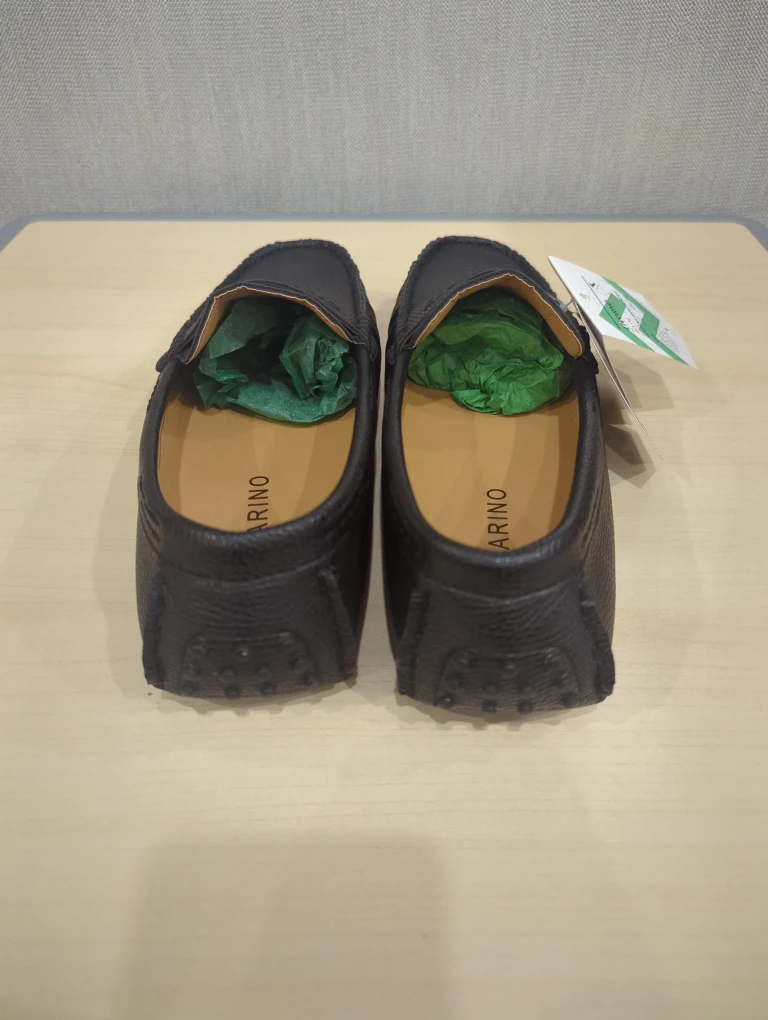 Men's Size 10.5 Mio Marino Livorno Black Loafers - photo 3