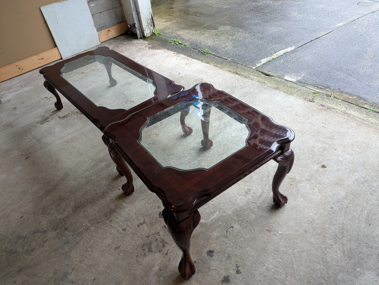 Glass Top Coffee & End Table Set - photo 2