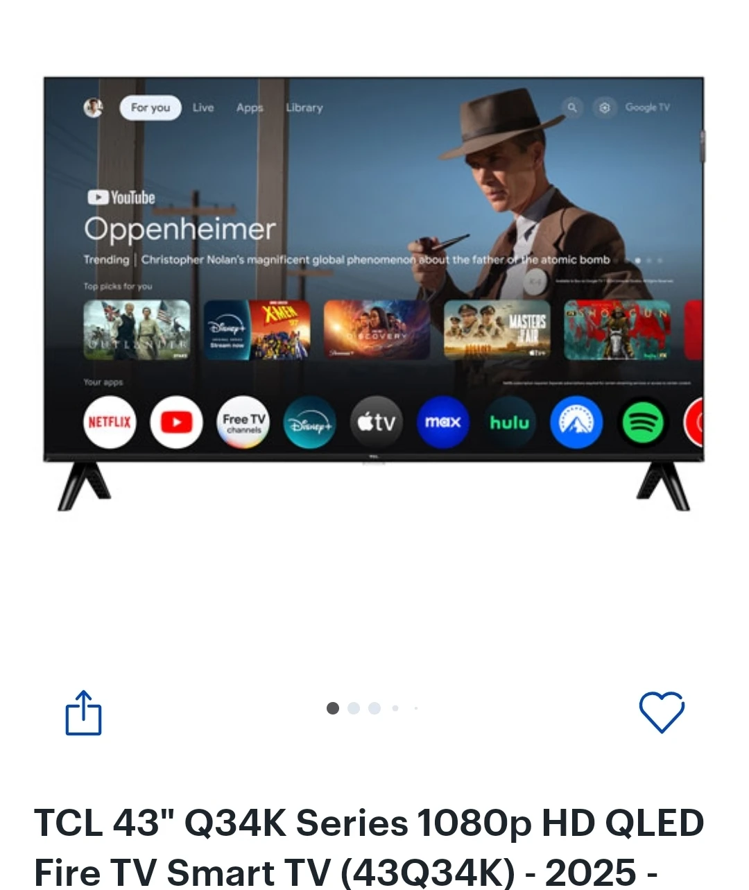 TCL 43"  TV Smart TV