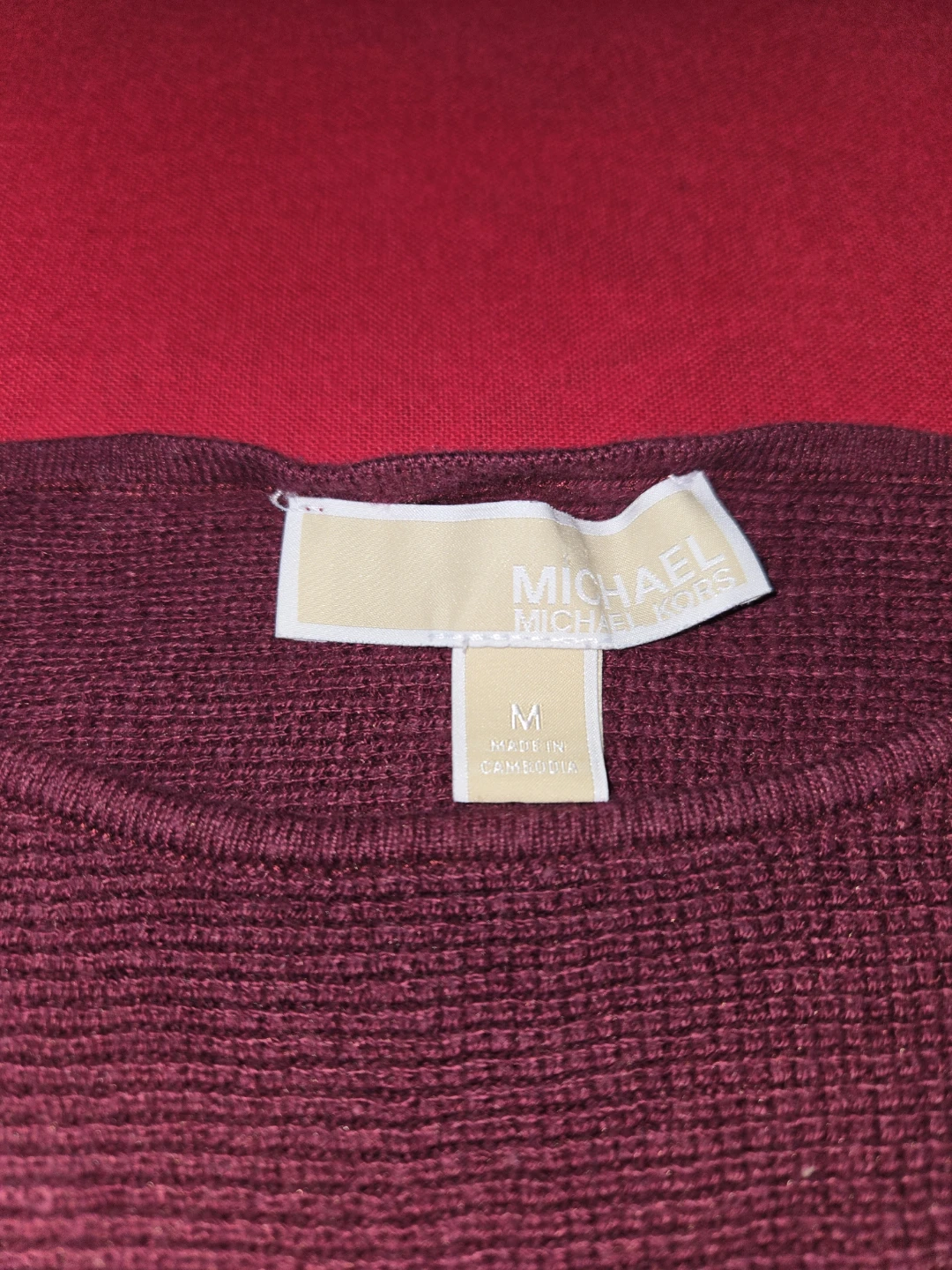 Michael Kors Burgundy Tunic Sweater - photo 2