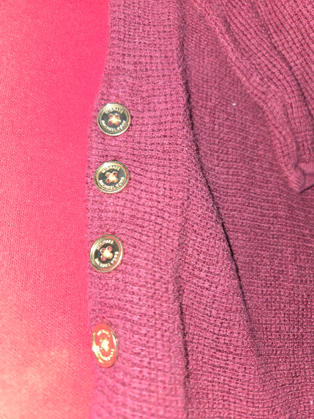 Michael Kors Burgundy Tunic Sweater - photo 3