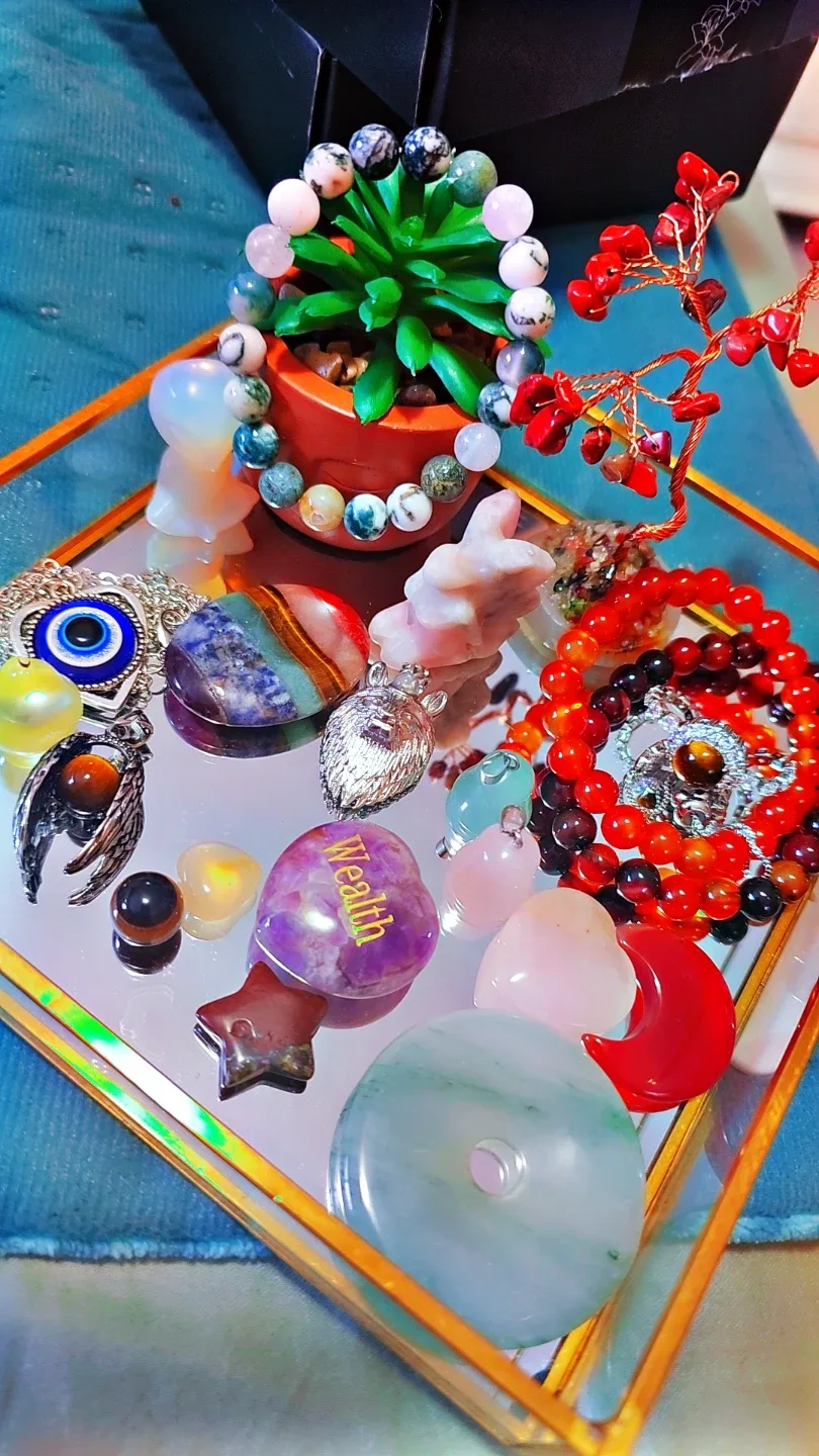 Assorted Gemstones and Crystal Pendants