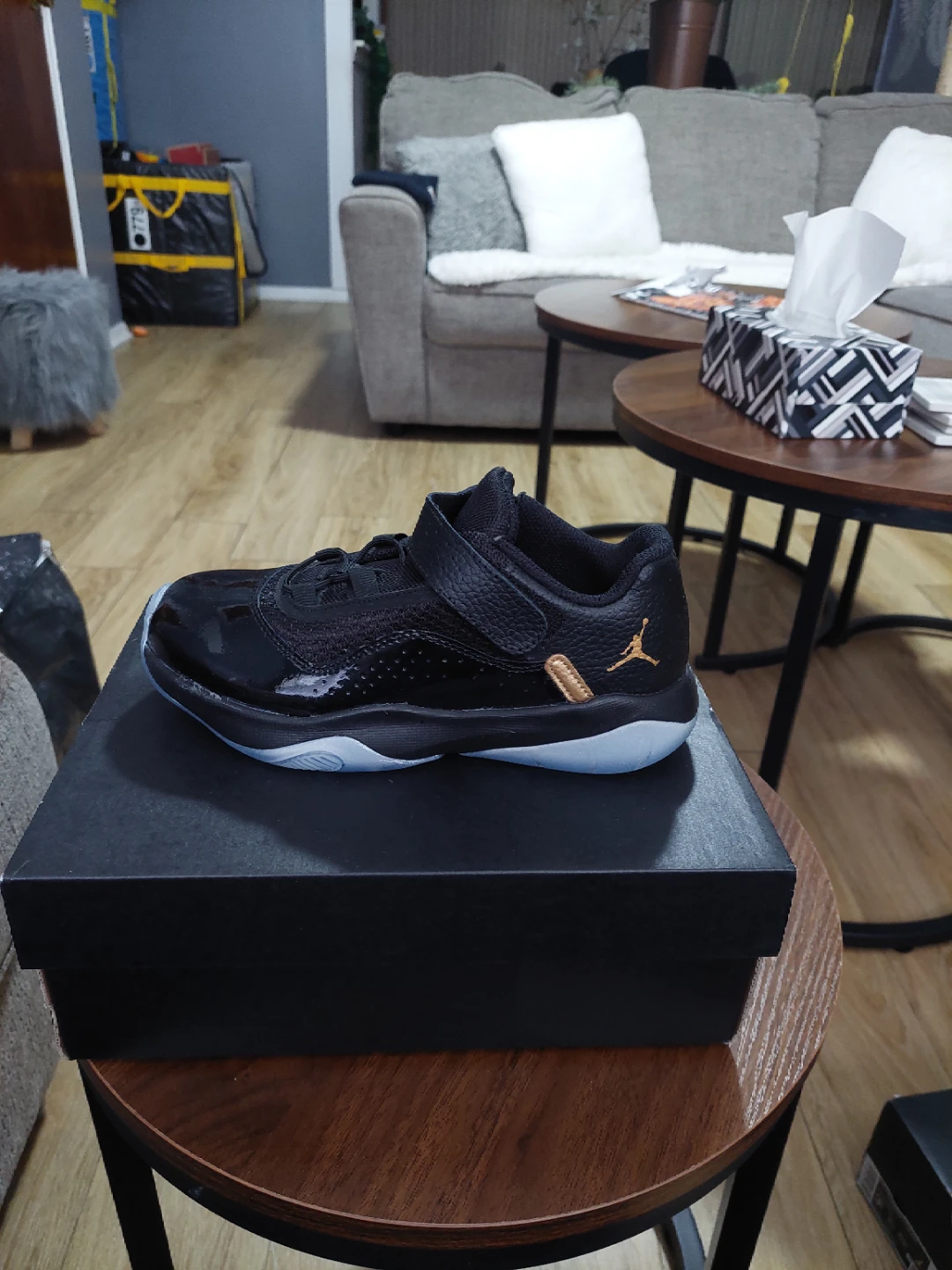 Jordan 11 Retro Little Flex Black/Gold