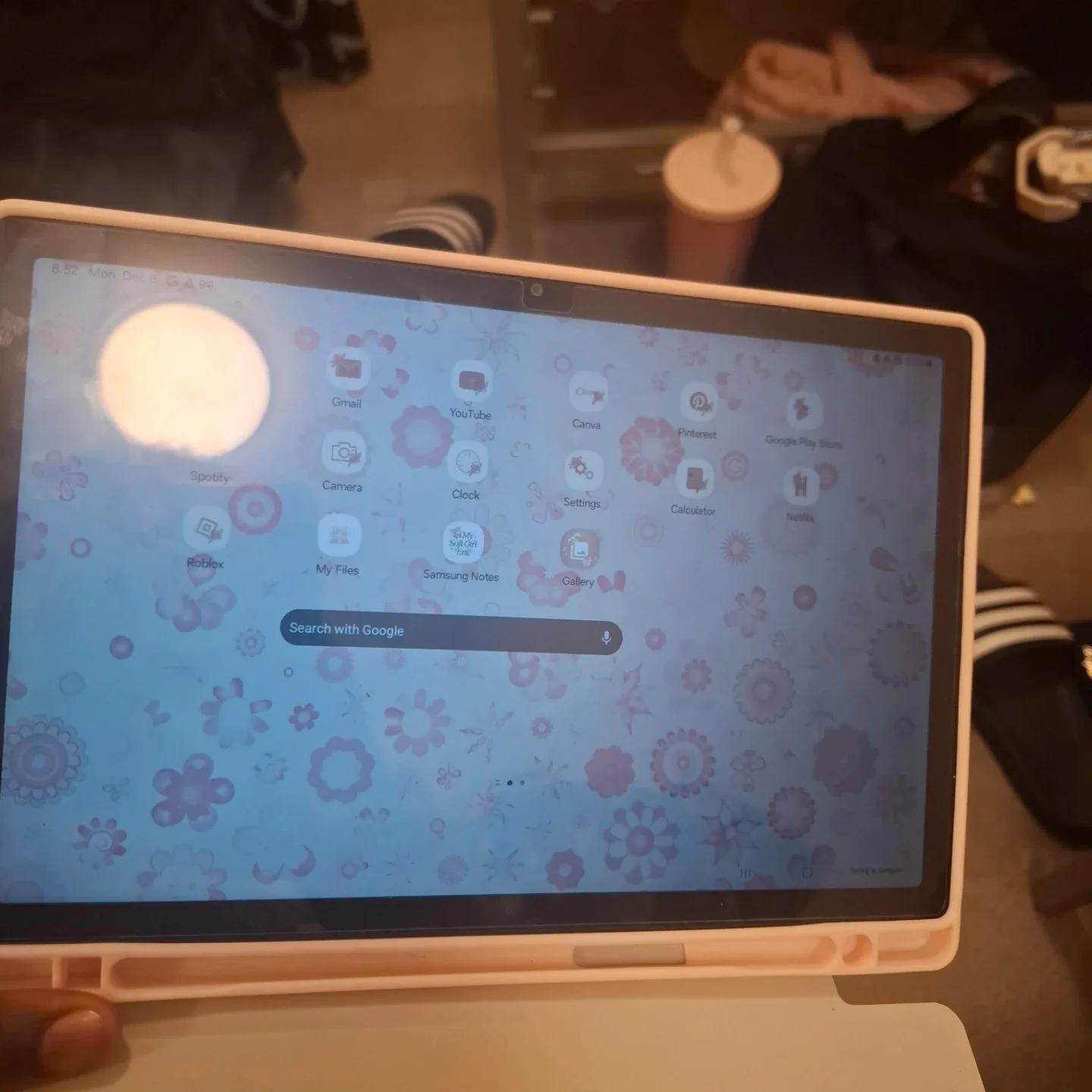 Samsung Tablet with Pink Bow Case