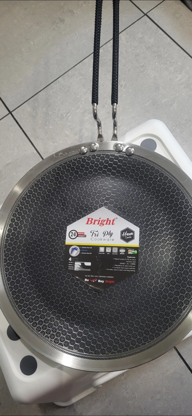 Bright Tri-Ply Hexa Series Cookware [28cm]