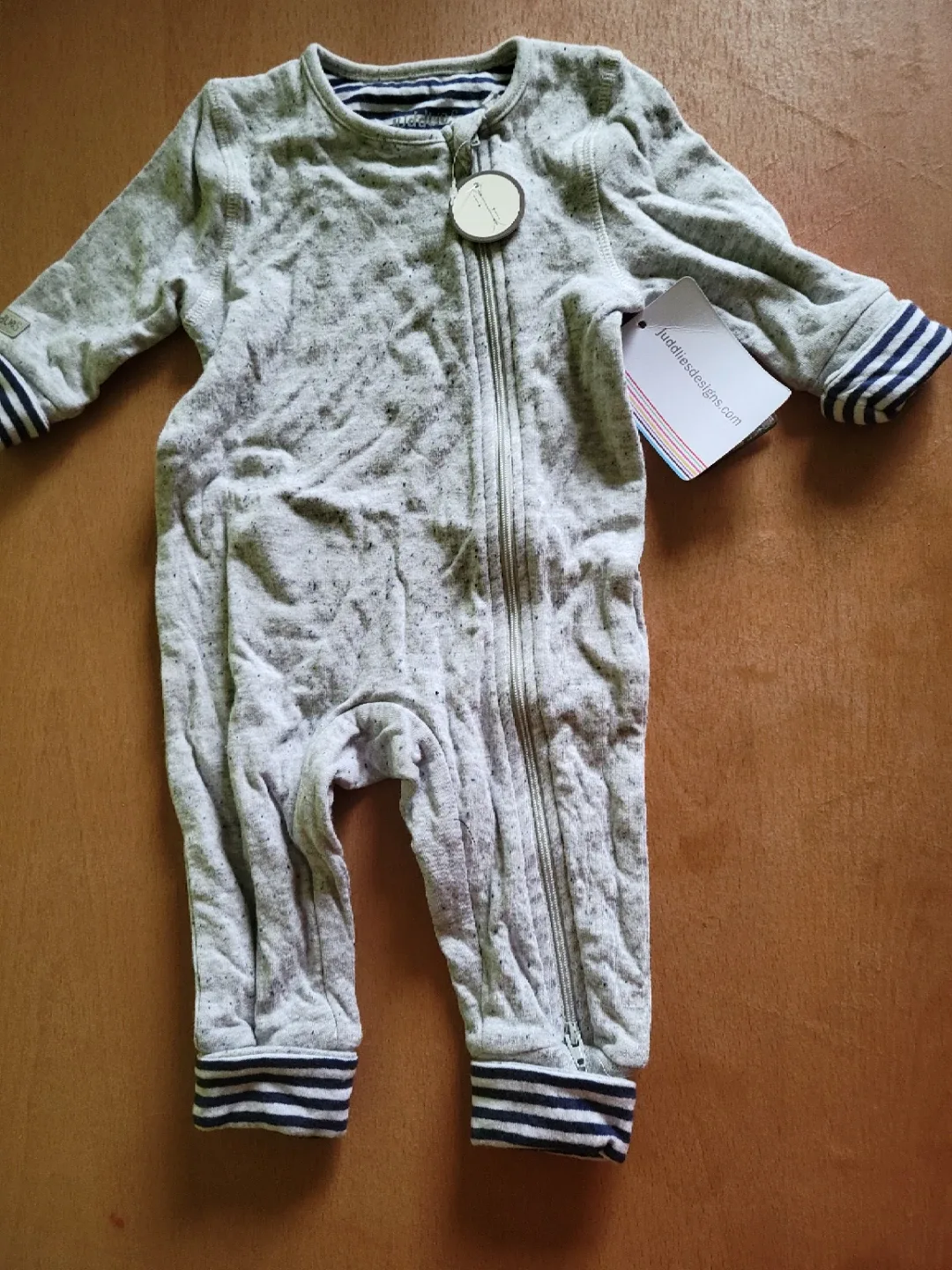 #Cleanout New Juddlies Designs Grey Romper