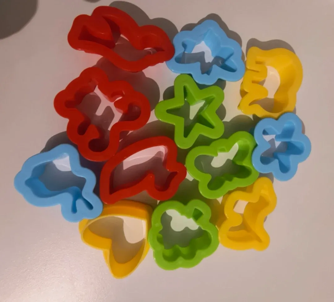 Colorful Cookie/Playdough Cutters - Fun Shapes!