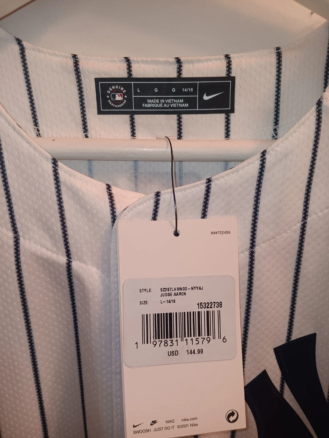New York Yankees Aaron Judge Jersey - Size L - photo 3