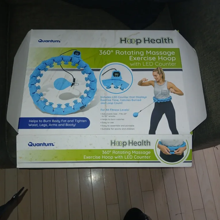 Quantum Hoop Health 360° Rotating Massage Exercise Hoop