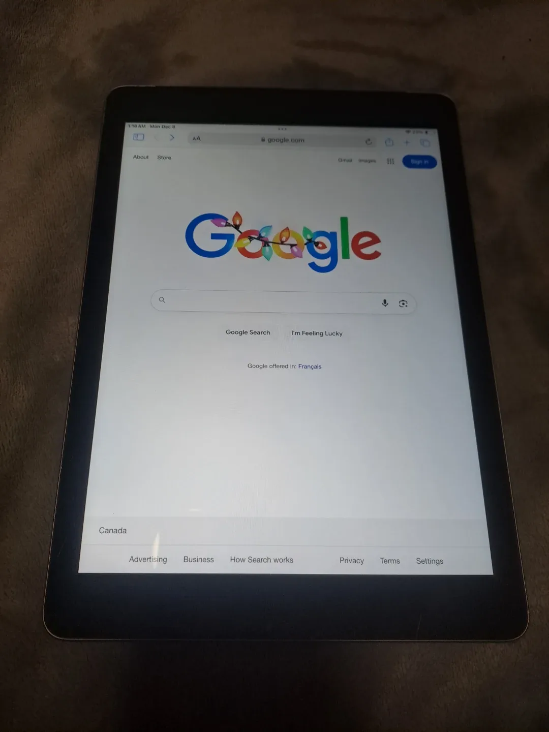 Ipad 6 32GB with Wifi and Data fully working image indicator(7)