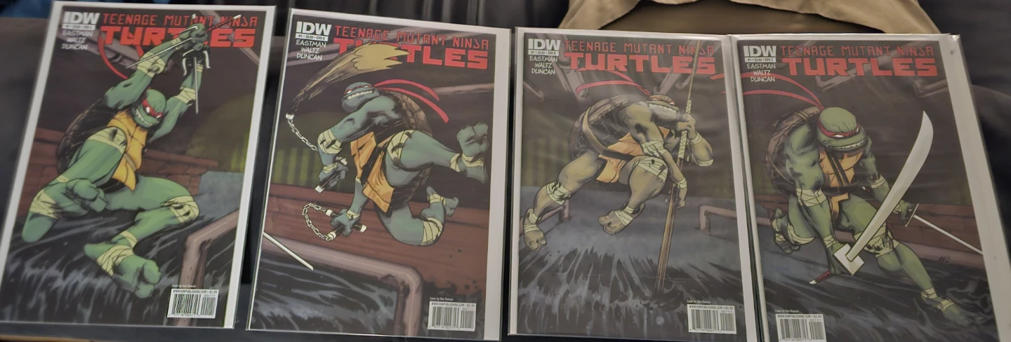 IDW 2011 TMNT 4 Comic Lot NM Ninja Turtles #1