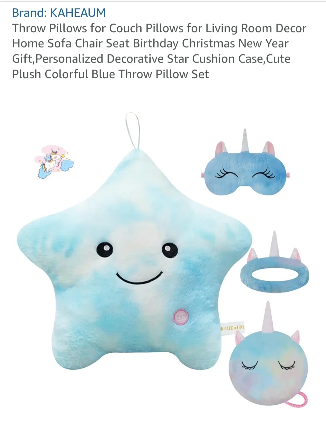 KAHEAUM Star Throw Pillow Set - New!