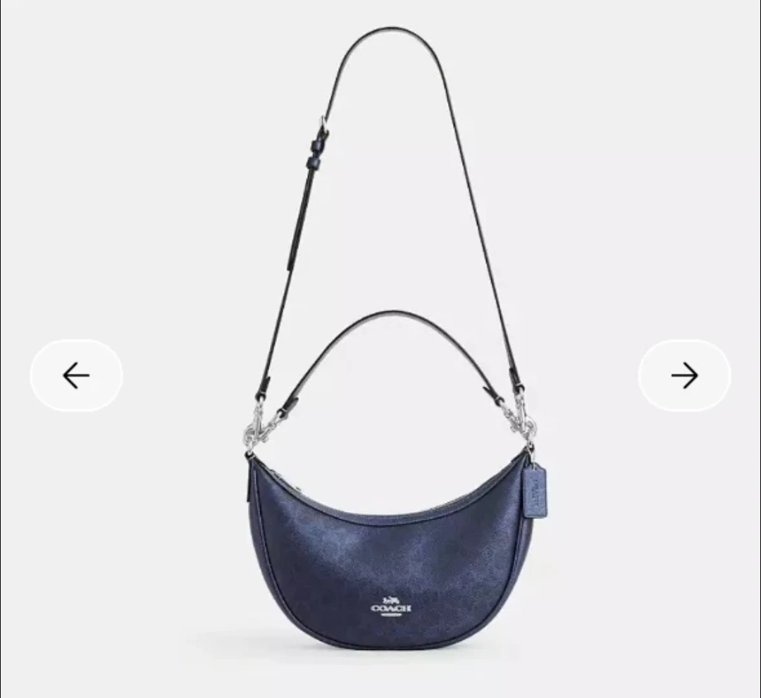 Coach Aria Shoulder Bag NWT navy blue - photo 3