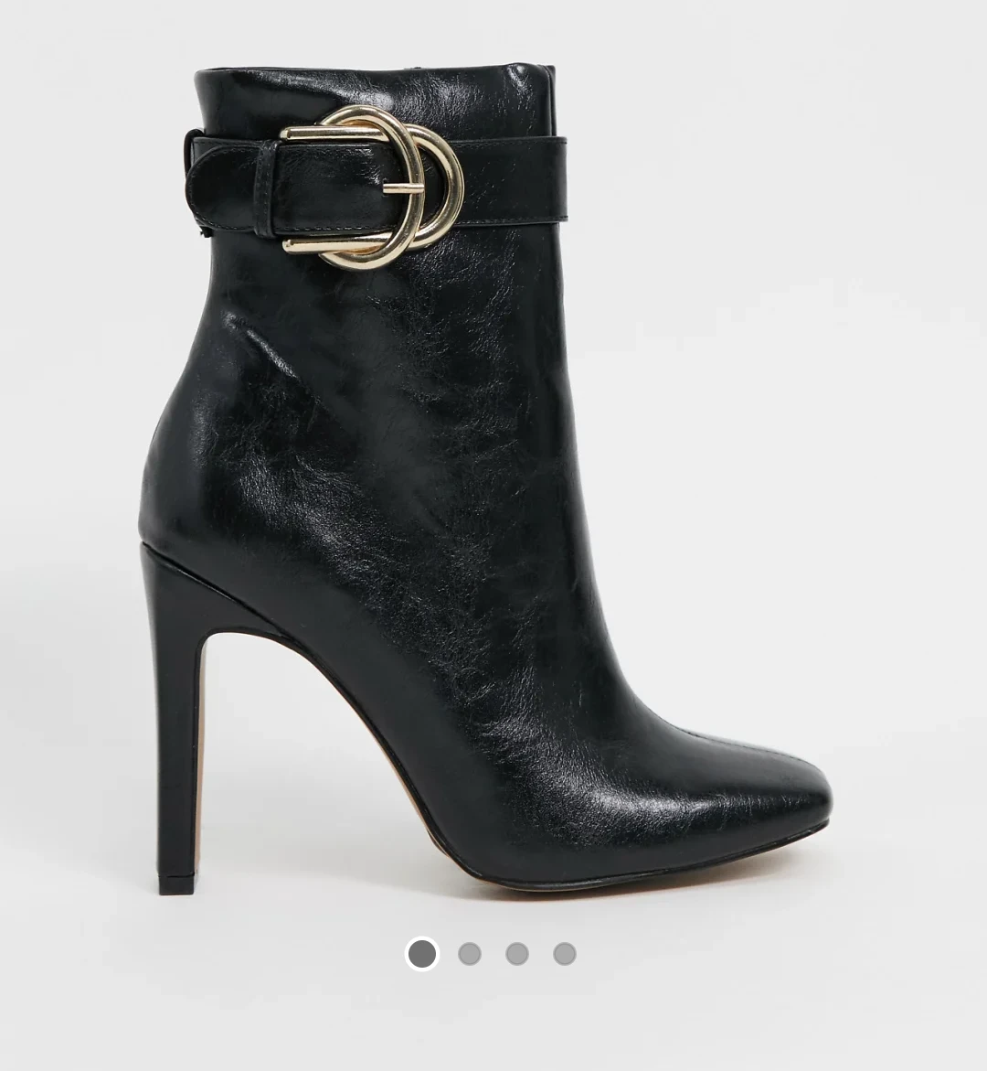 ASOS size 8 Black Heeled Ankle Boots - photo 3