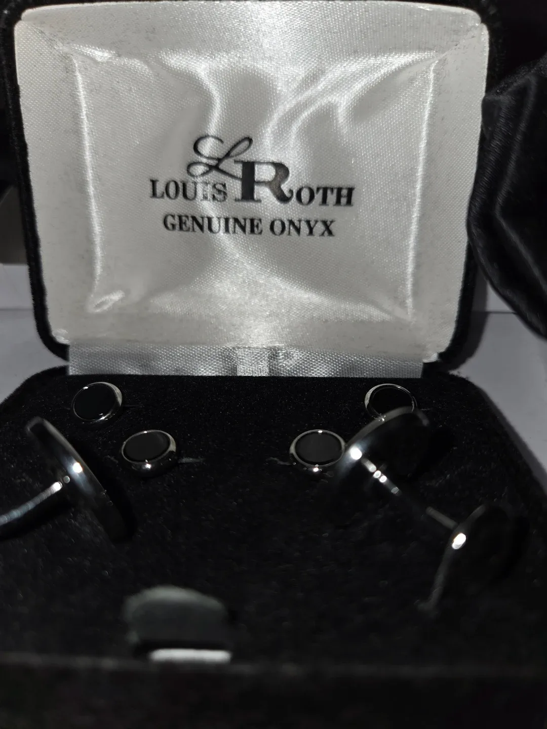 #Cleanout Roth Genuine Onyx Cufflink & Bowtie Set image indicator(2)