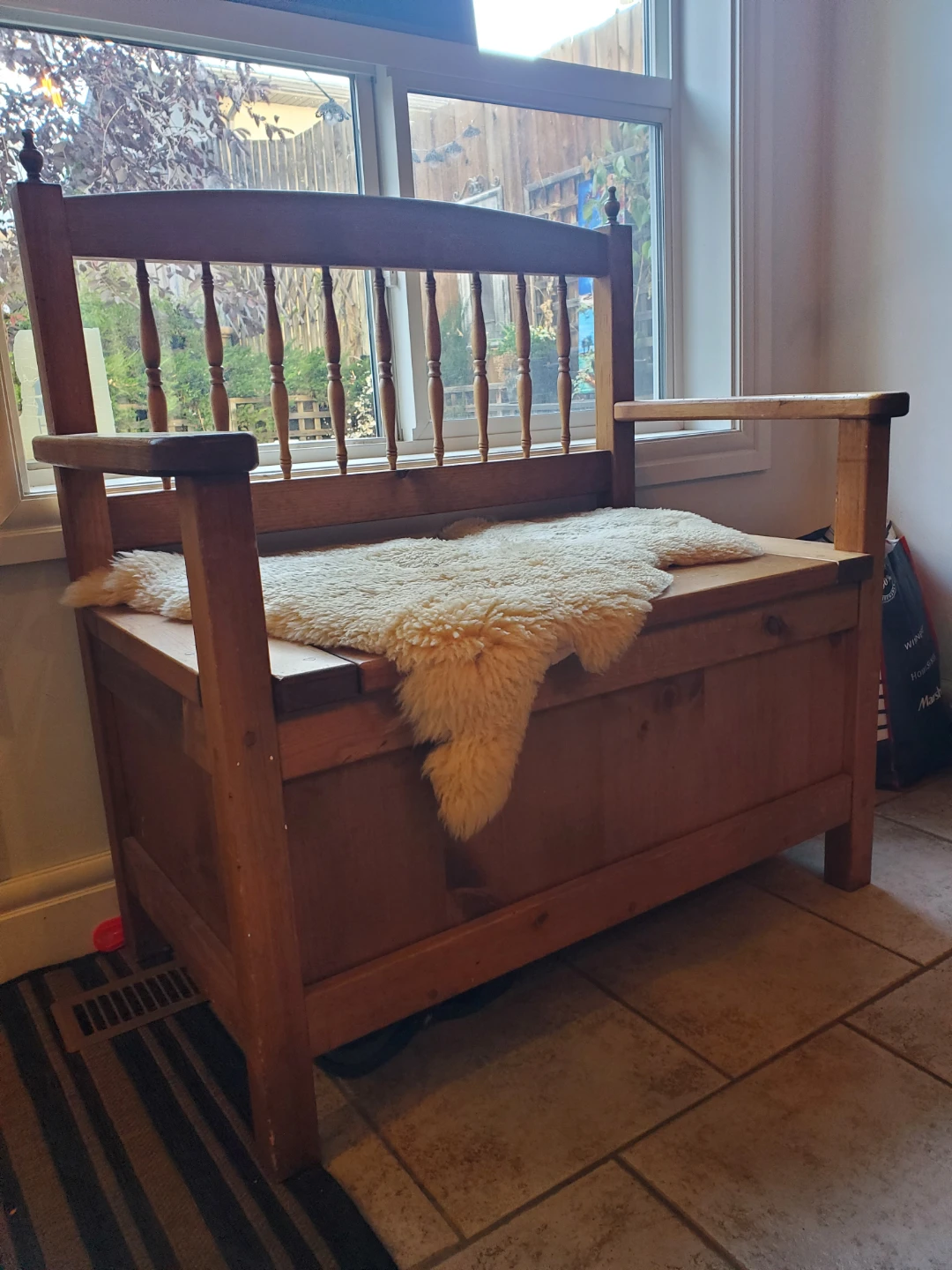 Front hall entrance Bench