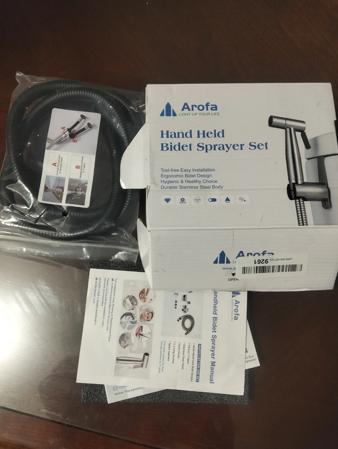 Arofa Hand Held Bidet Sprayer Set - New - photo 2
