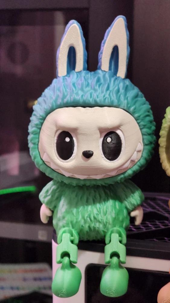 3D Printed Articulated Labubu Figure (Assembled/Hand Painted) - photo 2