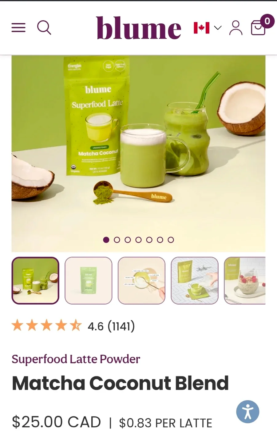 New - Blume Superfood Latte image indicator(3)