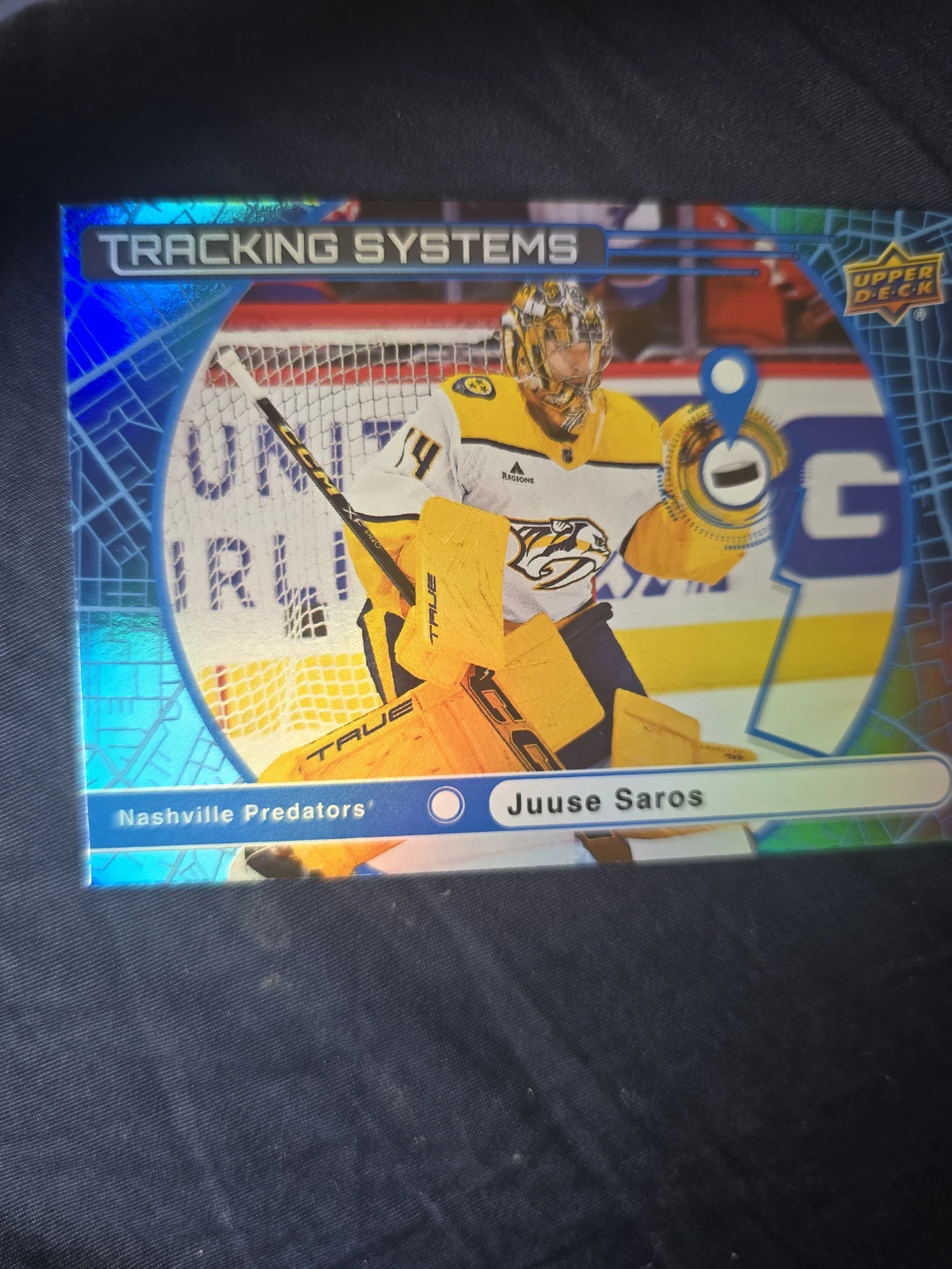 Juuse Saros Upper Deck Hockey Card
