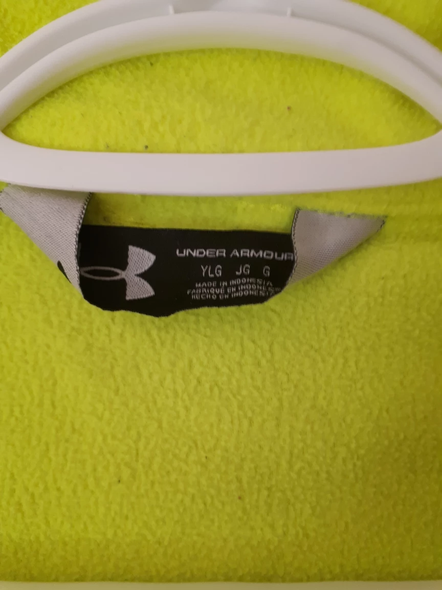 Unisex Youths' Under Armour YLG Fleece Jacket - Yellow - photo 2