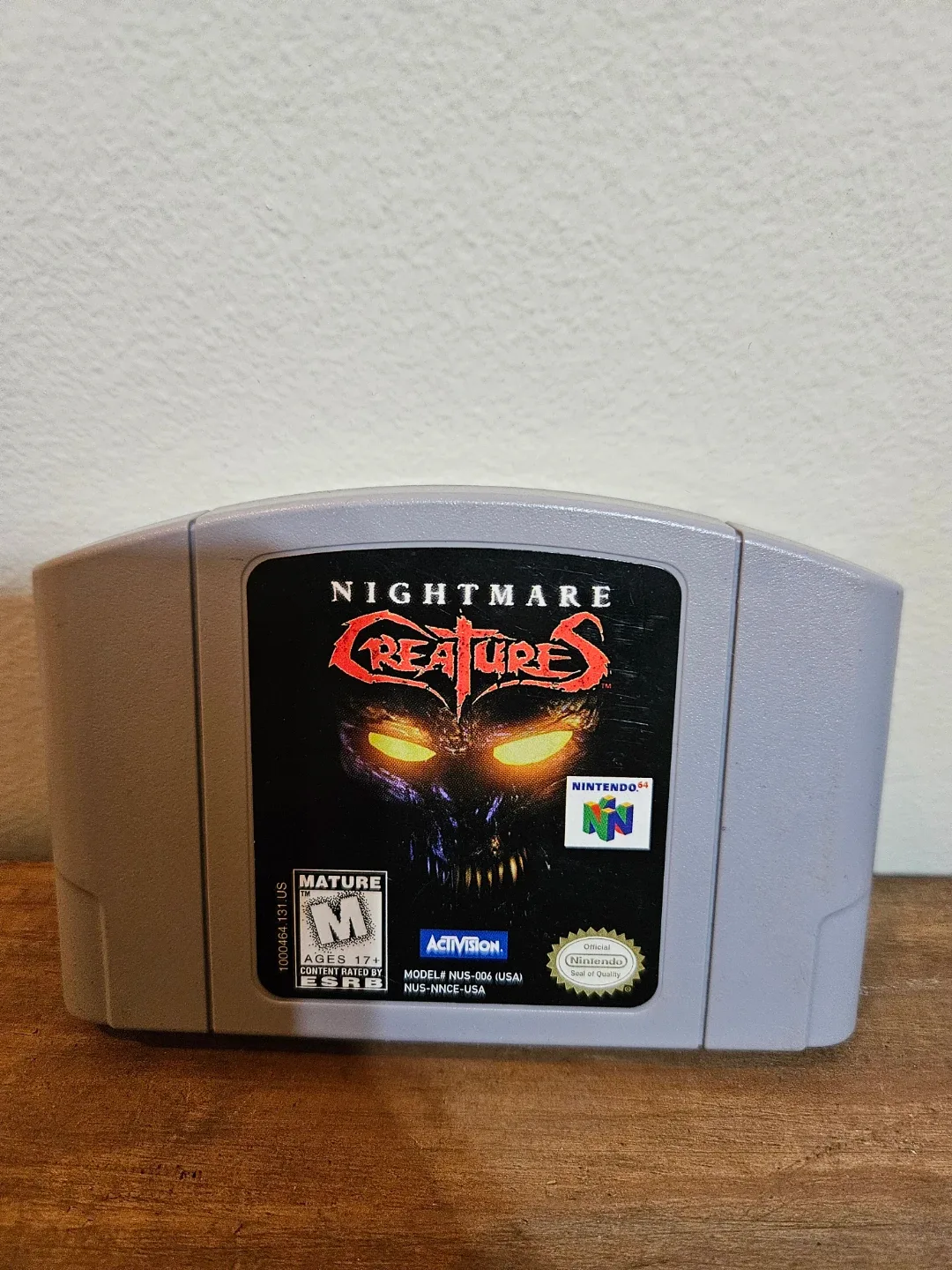 Nightmare Creatures N64 Game Cartridge