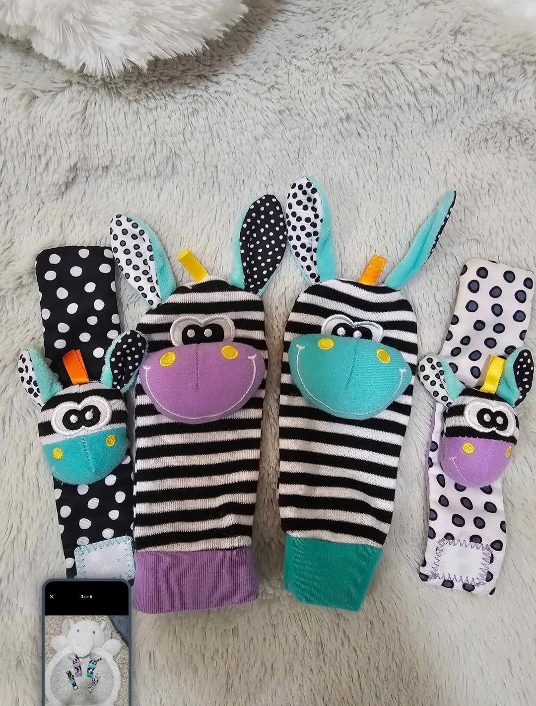Sensory blanket and games for babies - photo 3